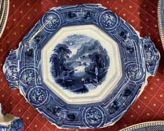 California Blue Stone Pearl Ware Platter