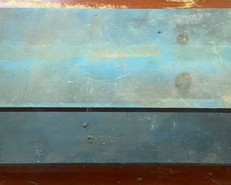 Blue Wooden Garden Stand/Bench