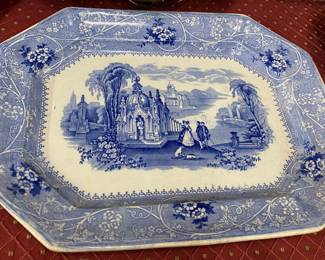 Early Columbia Platter by Adams & Sons