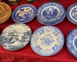 Blue and White Plates