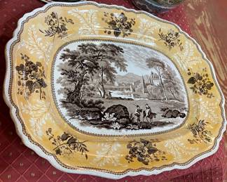 Enoch Wood Scene European Platter
