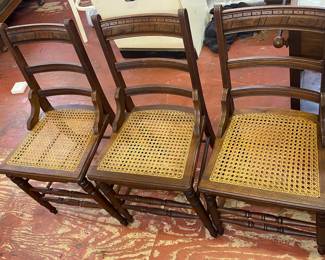 Wicker Bottom Chairs