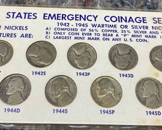 Wartime Silver Nickel Set