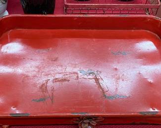 Cardinal Handle Metal Garden Tray