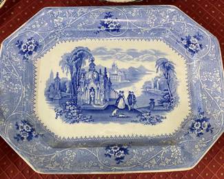 Adams & Sons Columbia Transferware Platter