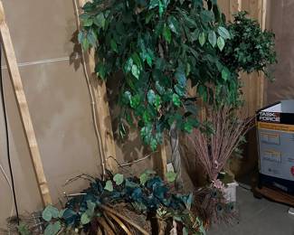 Baskets, Artificial Greenery 