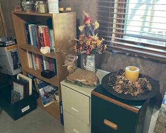 File Cabinets, Books, Florals