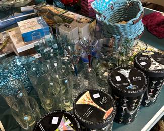 Lolita Martini Glasses, LOTS OF GLASSWARE FROM PIER ONE IMPORTS! Gazing Balls