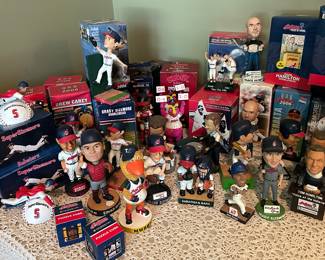 Cleveland Indian Bobble Heads, Toledo Mud Hens Bobble Heads