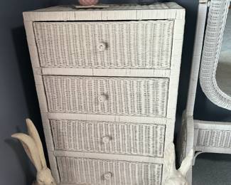 Wicker Dresser (1 of 7 matching pieces)