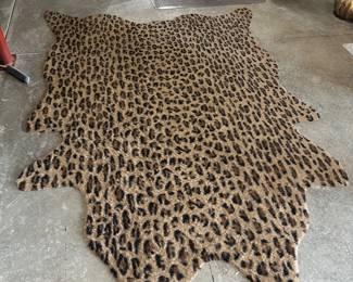 Decorative Leopard Throw Rug