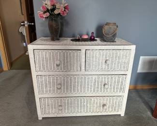 Wicker Dresser (1 of 7 matching pieces)