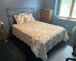 Full Size Bed~ Metal Frame & Mattress Set
