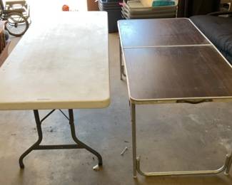 Two Folding Tables