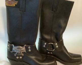  04 Harley Davidson Black Boots Size 6 M