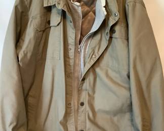 Cabelas Green Quilt Lined Jacket XL T