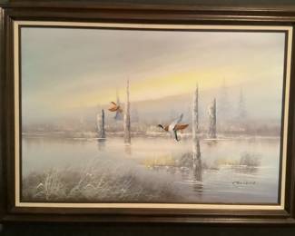 Ducks In Fog by Gia Coma