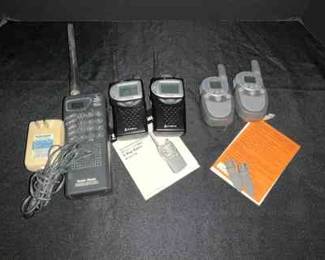 Radio Shack Scanner Two Sets of Two Way Radios