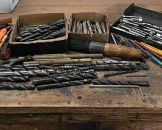 Assortment of Drill Bits Taps