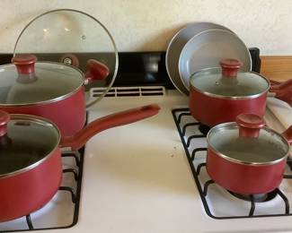 TFal Pots  Pans with Spare Lid