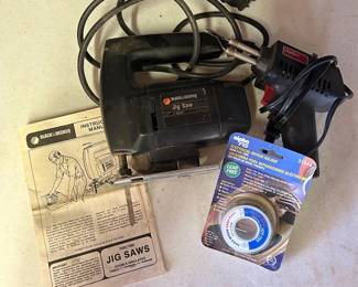 Black Decker Jig Saw  Weller Soldering Iron 