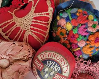 Vintage linens and oddities