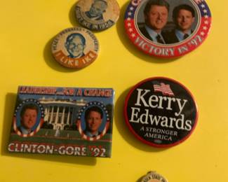 Vintage Political Pin Backs