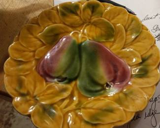 French Majolica Fruit Plate