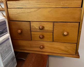 Neat little sewing cabinet