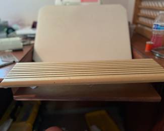 Wooden holder for rulers