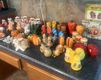 Variety of salt & pepper shakers
$5 per set