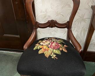 Rose Wood Carved Accent Chair