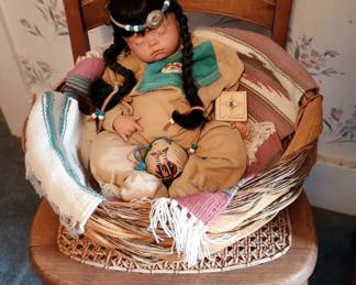 Fae's Delights Doll Native American Boy Baby