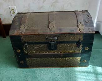 Antique Doll Size Trunk