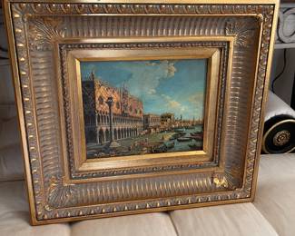 Oil Painting in Gold Frame