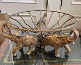 Gilt Elephant Bowl