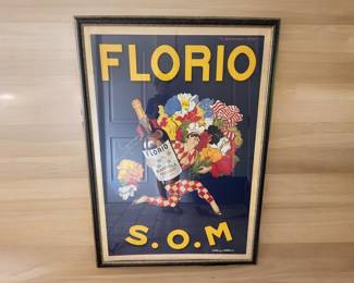 Large Vintage Florio Poster