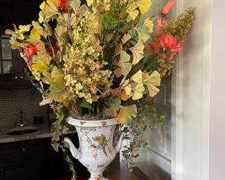 Flower Arrangement in Ceramic Urn