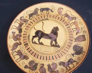 Lot # : 462 - Signed hand made plate