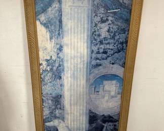 Lot # : 763 - Framed print 56.5" x 28.5"
