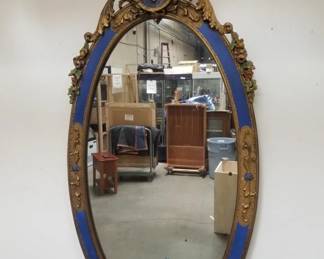 Lot # : 824 - Vintage oval wall mirror
