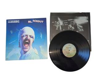 Lot # : 287a - The Scorpions Blackout vintage vinyl record.
