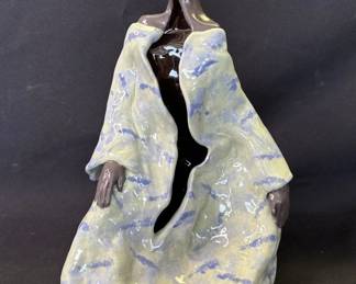 Lot # : 709 - 1999 Susan Yamasaki signed lady sculpture

