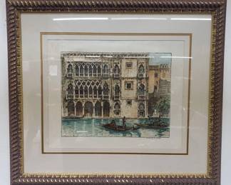 Lot # : 28 - Pencil-signed aquatint etching of the Grand