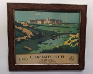 Lot # : 590 - Gleneagles Hotel Perthshire advertising poster