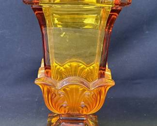 Lot # : 715 - Vintage Josephinenhuette Moser style glass vase
