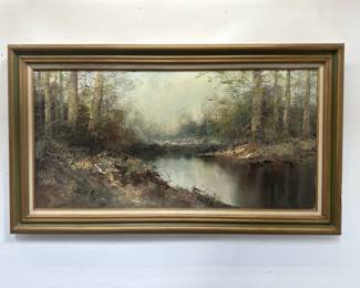 Lot # : 565 - Signed oil on canvas in frame