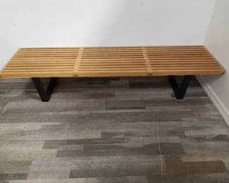 Lot # : 777 - George Nelson for Herman Miller style slat bench
