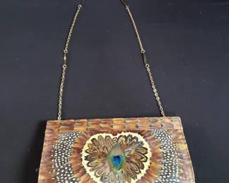 Lot # : 586 - Hand made handbag 10"w x 2"d x 6"h
