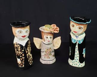 Lot # : 541 - Group of hand made pottery vases by Paley
